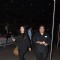 Simone Singh was snapped with her husband at Airport