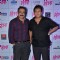Sachin Khedekar and Mahesh Manjrekar pose for the media at the Music Launch of Marathi Movie Mitwa