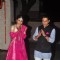Soha Ali Khan and Kunal Khemu greet the media at their Wedding Reception