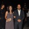 Sonali Kulkarni with her husband on the 60th Britannia Filmfare Awards