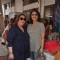 Reema Kapoor and Neetu Singh pose for the media at Araish Exhibition