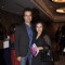 Rohit Roy pose with wife Manasi Joshi Roy at the Launch of Farhad Samar's Book 'Flash Point'
