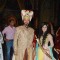 Sooraj Thapar and Pankhuri Awasthy pose for the media at the Launch of Razia Sultan