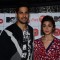 Alia Bhatt and Sidharth Malhotra pose for the media at the Launch of MTV Coke Studio