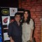 Sona Mohapatra poses with Swanand Kirkire at Sonu Nigam and Bickram Ghosh's Album Launch