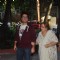 Goldie Behl with his mother at Amit Mehra's Prayer Meet