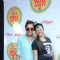 Sargun Mehta and Asha Negi pose for the media at Zoom Holi Bash