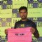 Yuvraj Singh poses with "YOUWECAN' product at India Fashion Forum 2015