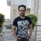 Emraan Hashmi poses for the media at the Promotions of Mr. X in Delhi