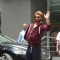 Ranveer Singh waves to the media Post his Surgery