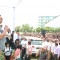 Akshay Kumar greets his fans at the Promotions of Gabbar Is Back in Delhi