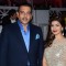 Nimrat Kaur poses with Ravi Shastri at the Launch of Audi TT Coupe