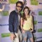 Jackky Bhagnani and Lauren Gottlieb pose for the media at the Promotions of Welcome To Karachi