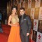 Aishwarya Sakhuja with husband at Star Parivaar Awards 2015