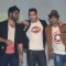 Varun Dhawan poses with Sachin-Jigar at ABCD 2 Pond's Men Promotions