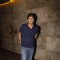 Chunky Pandey poses for the media at the Screening of Bahubali