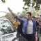 Sidharth Malhotra waves to is fans at the Promotions of Brothers at a College Festival