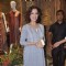 Dia Mirza poses for the media at Anita Dongre's Grass Root Store Launch