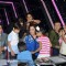 Udit Narayan, Farah Khan and Anu Malik at Indian Idol Special Episode