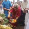 Dimple Kapadia performs a pooja at the Ganesh Visarjan