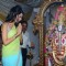 Mallika Sherawat Visits Ranjeet Studios' Ganesh