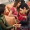 Shantanu putting Mehandi to Nandini