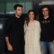 Imtiaz Ali, Ranbir Kapoor and Deepika Padukone at Team Tamasha's Dinner Party