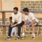 Abhshek Bachchan and Sidharth Malhotra Snapped Playing a Friendly Soccer Match