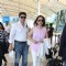 Madhuri Dixit with husband Dr. Nene Snapped at Airport