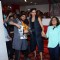 Deepika Padukone and Ranveer Singh along with Malishka during Promotes Bajirao Mastani at Red FM