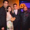 Akshay Kumar Poses with the Newly Married Couple Asin & Rahul Sharma at their Wedding Reception