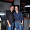Manmeet Singh Poses with Tusshar Kapoor at Meet Bros Success Bash