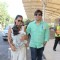 Vivek Oberoi With Wife and Baby Snapped at Airport