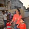 Manyata Dutt with kids Iqra Dutt and Shahraan Dutt