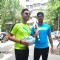 Yuvraj Singh and Football Player Robin Singh at Puma Promotional Event