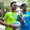 Yuvraj Singh and Football Player Robin Singh at Puma Promotional Event
