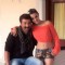 Ameesha Patel and Sunny Deol on the sets of bhaiyaji superhit film