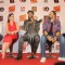 Ranveer Singh, Tamannaah Bhatia and Rohit Shetty of 'Ranveer Ching Returns' at Gaitey Galaxy Theatre