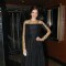 Kalki dressed in a black gown for the screening