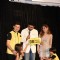 Abhishek Bachchan, Rekha, Sunny Leona at an event