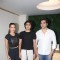 Malaika & Arbaaz with their son at the launch of fitness studio.