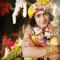 Krishna sitting with a smile from RadhaKrishn