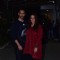 Angad Bedi with wife Neha Dhupia snapped during the screening of 'URI'