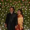 Mahesh Manjrekar and wife at Amit Thackeray's reception