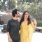 Kartik and Kriti spotted during Luka Chuppi promotions