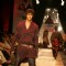 A model display the collection of Rohit Bal at Lakme Fashion Week in Mumbai