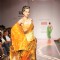 A model display the collection of Satya Paul at Lakme Fashion Week in Mumbai