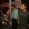 Model Rahul Dev and Ambika during the Men''s Fashion Week in New Delhi on Friday 11 Sep 2009