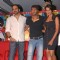 Bollywood actors Ajay Devgan and Bipasha Basu with the Director Rohit Shetty at a press meet for the film "All The Best" in New Delhi on Saturday 10 Oct 2009