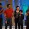 Ajay Devgan, Salman Khan, Asin and Alka Yagnik on the sets of Sa Re Ga Ma Little Champs Grand Finale